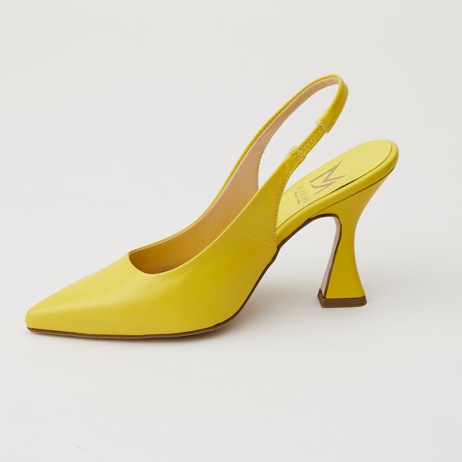 Marian Pistachio Leather Court Shoes - Nozomi