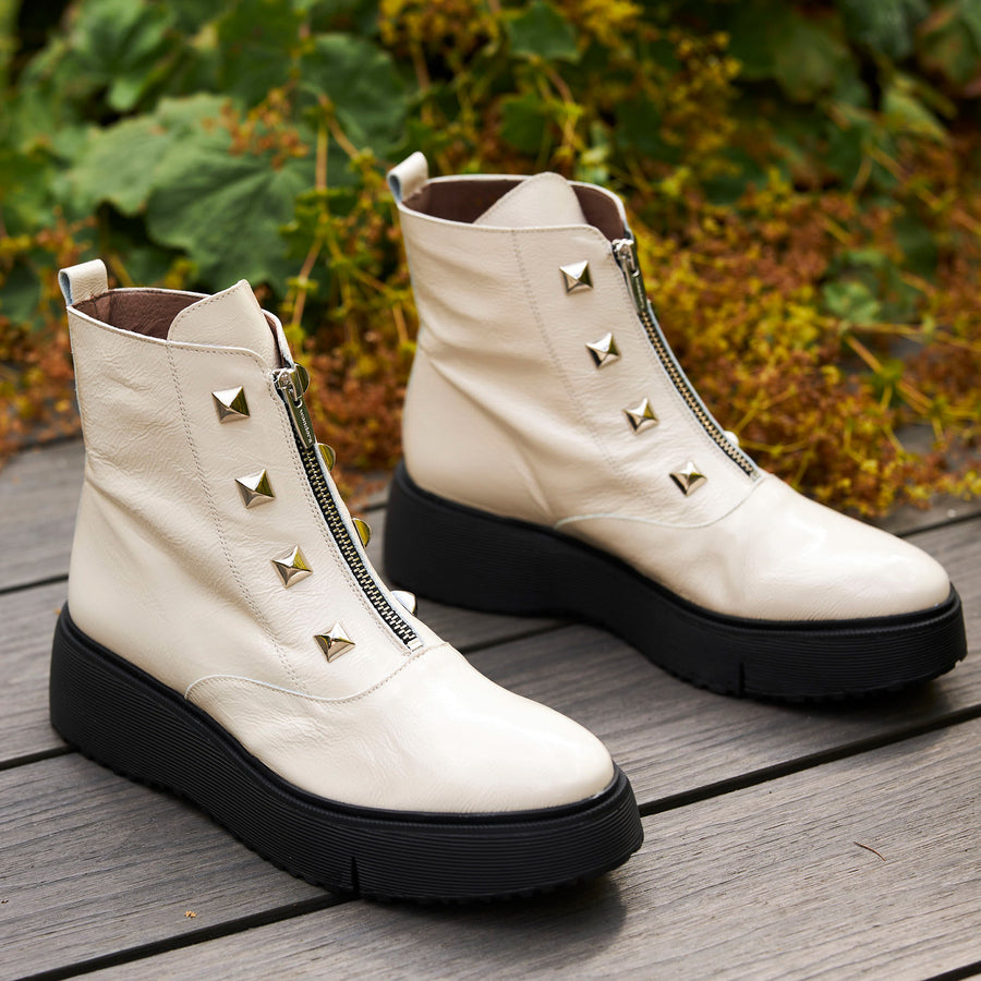 Wonders White or Black or Navy Ankle Boot - nozomishoes.ie