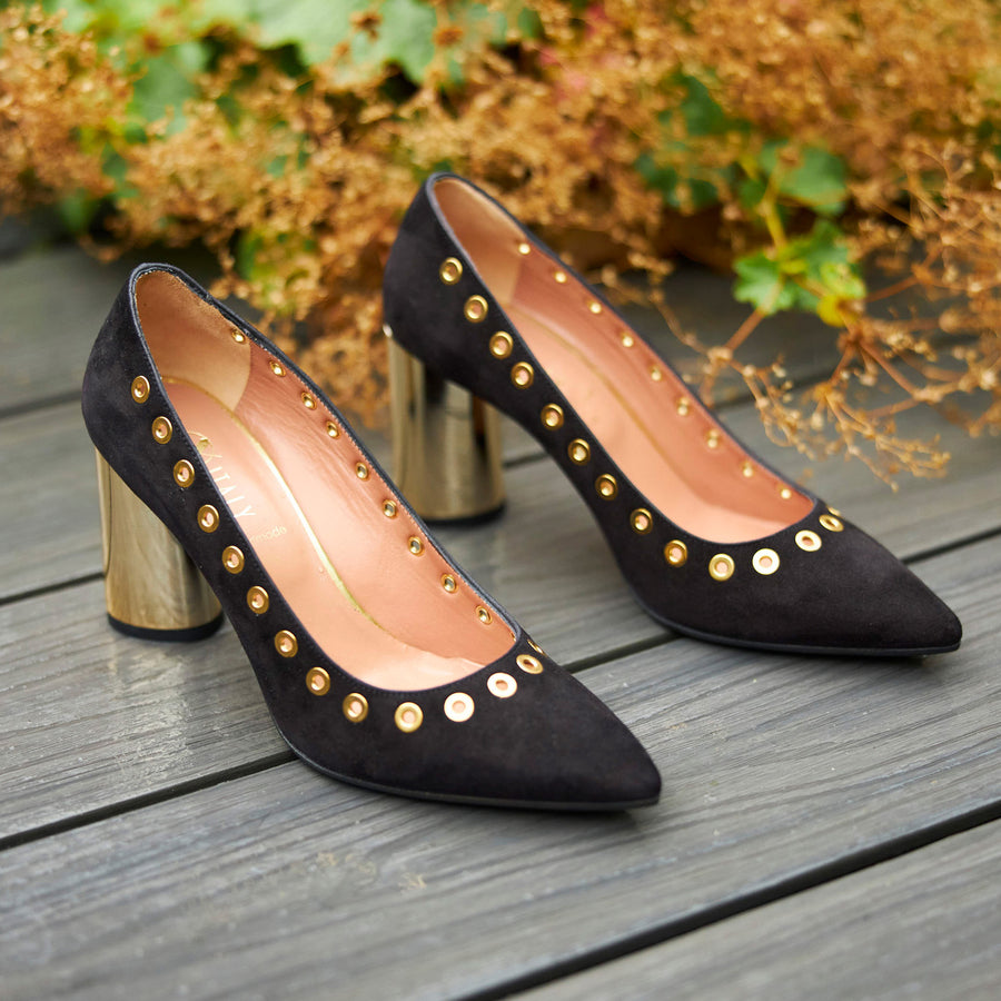 Oxitaly Suede Court Shoe - nozomishoes.ie